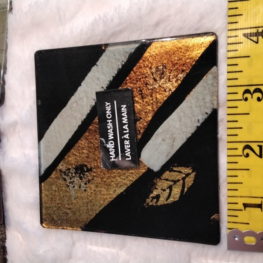 Vintage unique glass coasters, never used - Picture 7 of 8